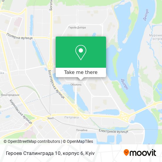 Героев Сталинграда 10, корпус 6 map