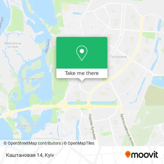 Каштановая 14 map