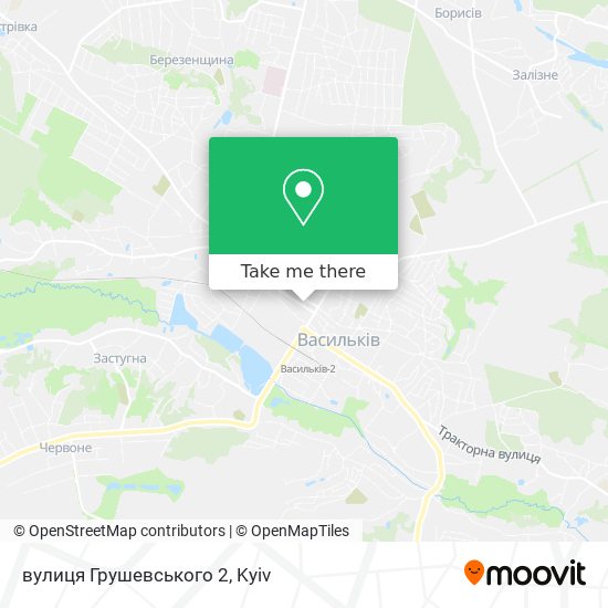 Карта вулиця Грушевського 2