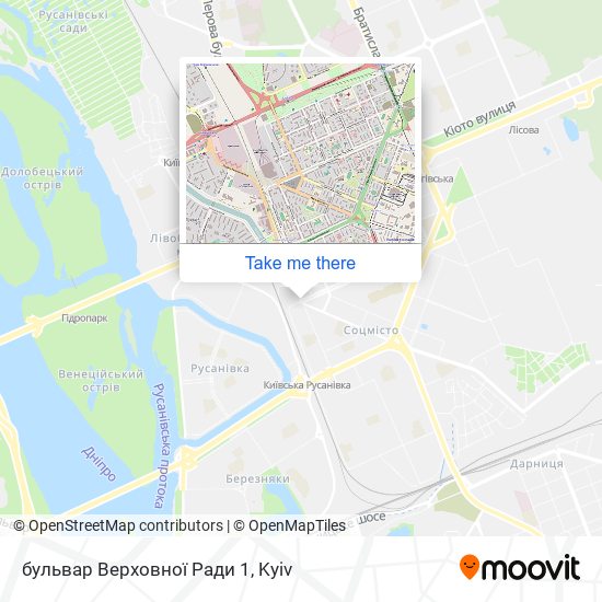 бульвар Верховної Ради 1 map