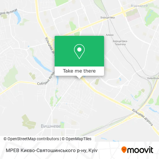 МРЕВ Києво-Святошинського р-ну map
