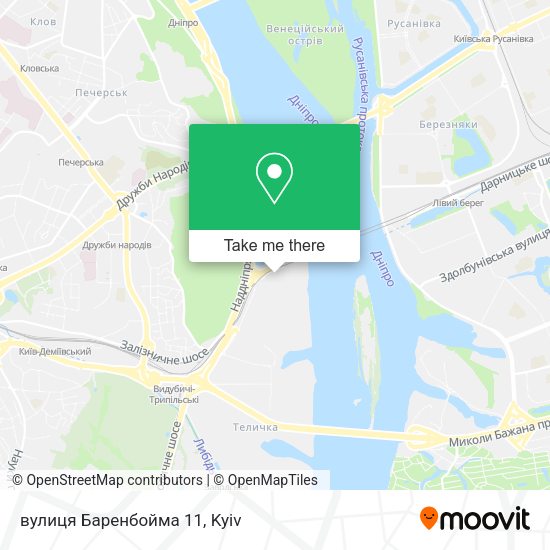 Карта вулиця Баренбойма 11