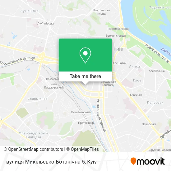 Карта вулиця Микільсько-Ботанічна 5