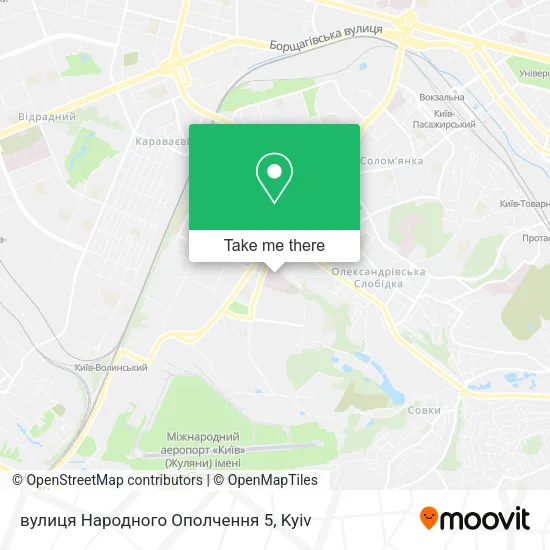 Карта вулиця Народного Ополчення 5