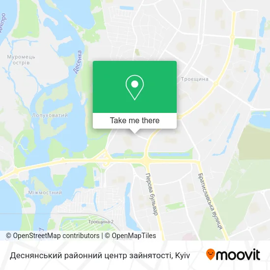 Карта Деснянський районний центр зайнятості