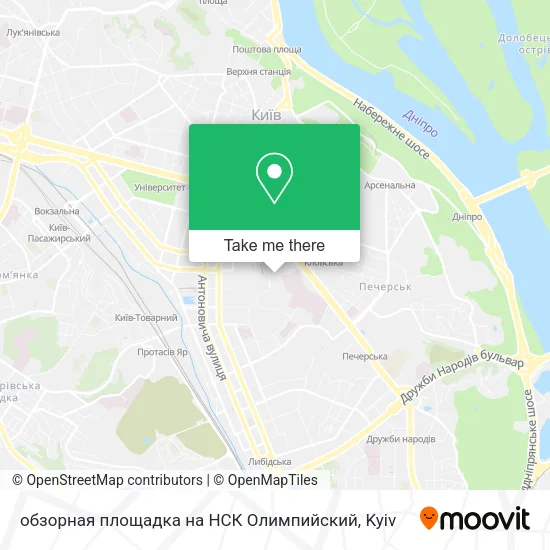 Карта обзорная площадка на НСК Олимпийский