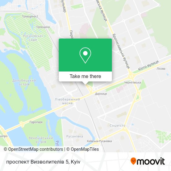 Карта проспект Визволителів 5