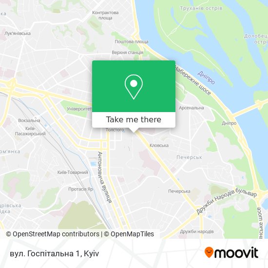 вул. Госпiтальна 1 map