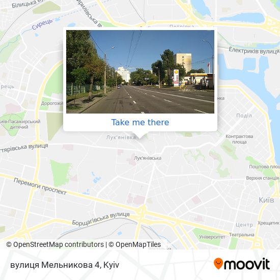 Карта вулиця Мельникова 4