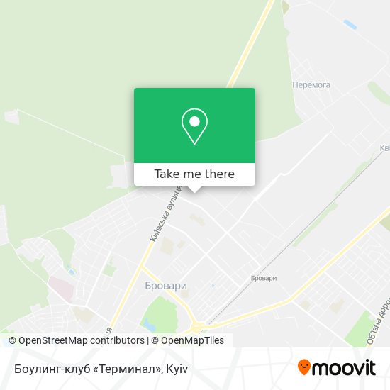Карта Боулинг-клуб «Терминал»