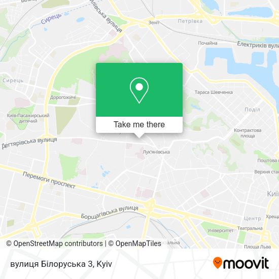 Карта вулиця Білоруська 3