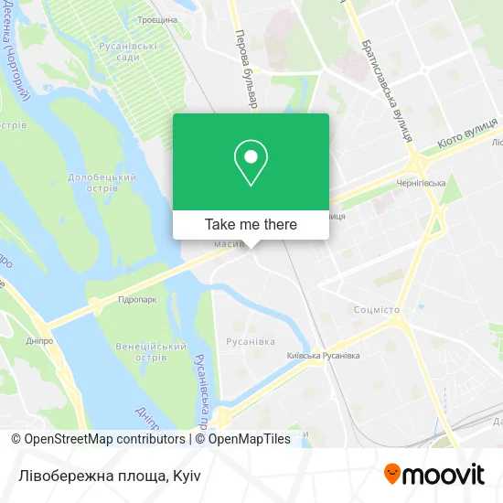 Лівобережна площа map
