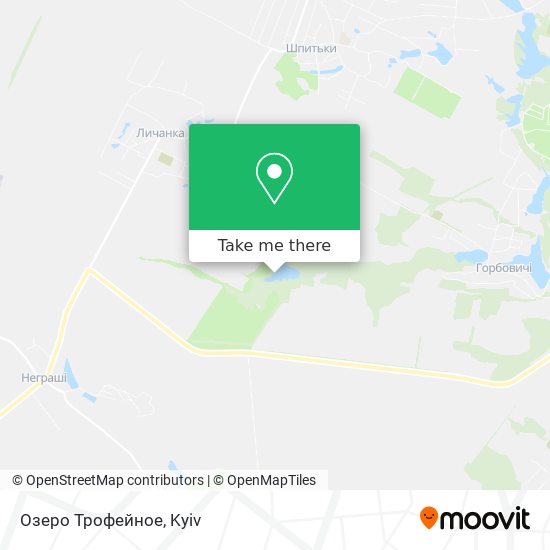 Озеро Трофейное map