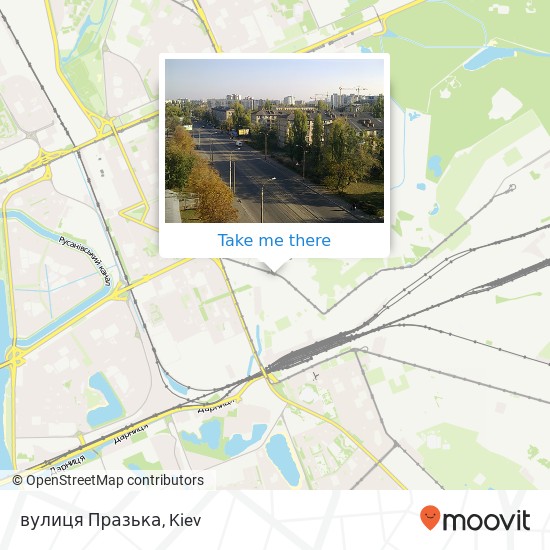 вулиця Празька map