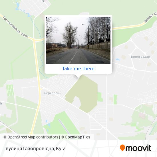 Карта вулиця Газопровідна