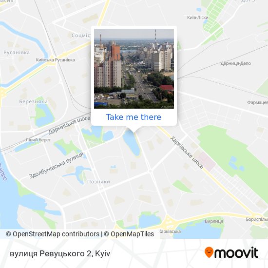 Карта вулиця Ревуцького 2