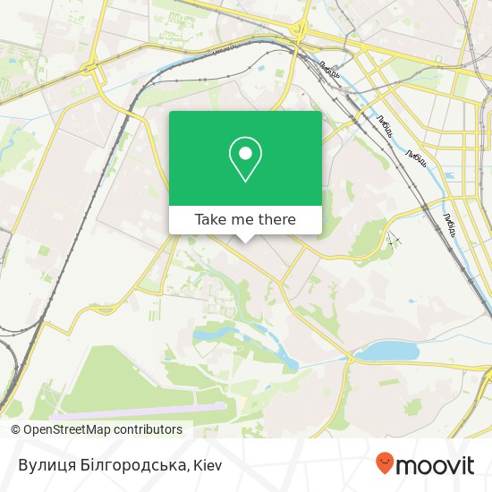 Вулиця Білгородська map