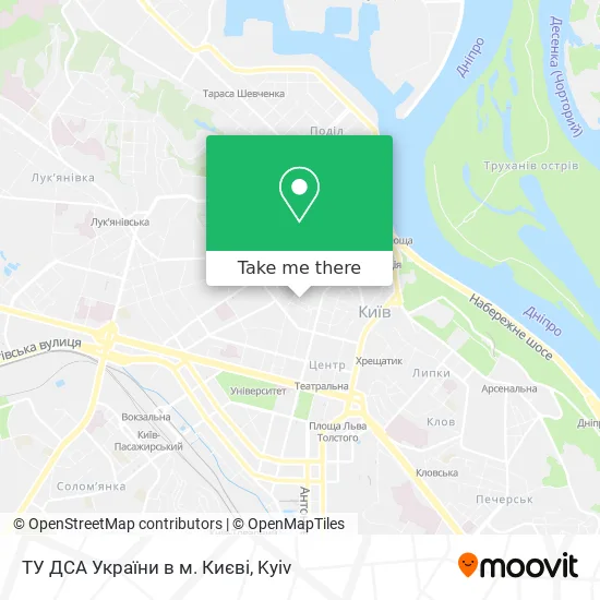 ТУ ДСА України в м. Києві map