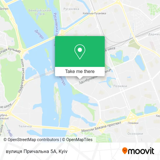 вулиця Причальна 5А map