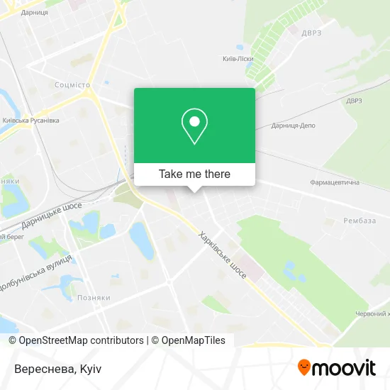Карта Вереснева