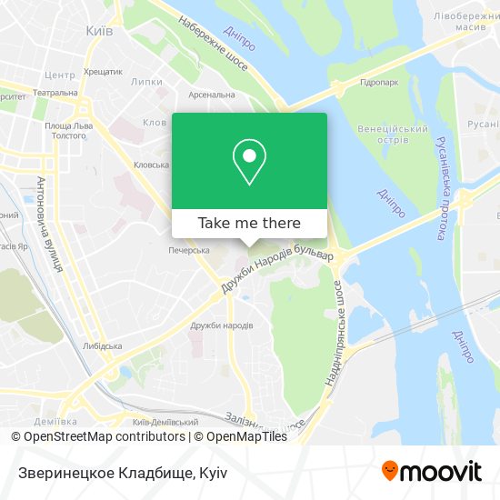 Зверинецкое Кладбище map