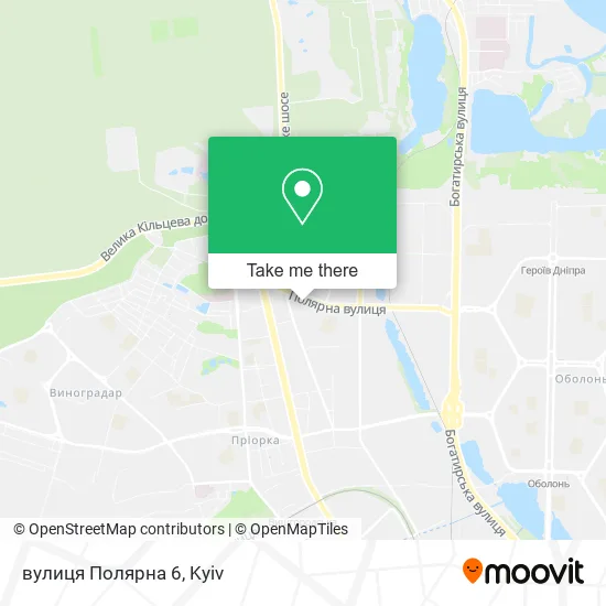 вулиця Полярна 6 map