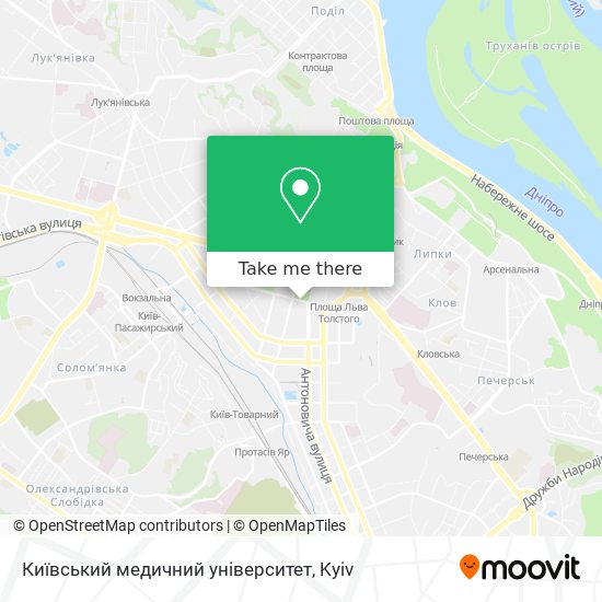 Київський медичний університет map