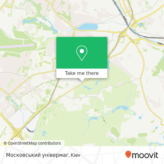 Карта Московський універмаг
