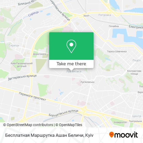 Бесплатная Маршрутка Ашан Беличи map