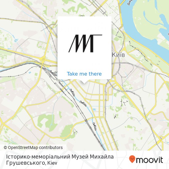 Карта Історико-меморіальний Музей Михайла Грушевського