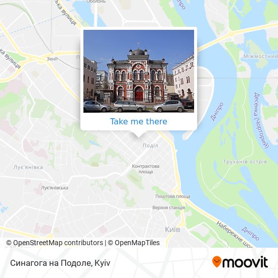 Синагога на Подоле map