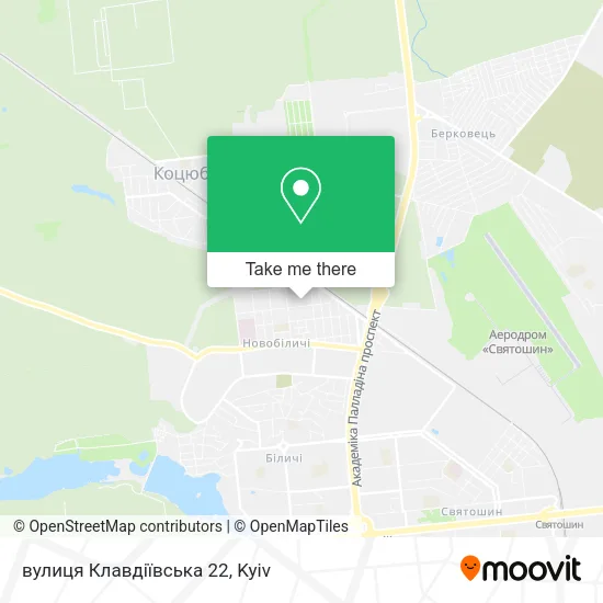 Карта вулиця Клавдіївська 22