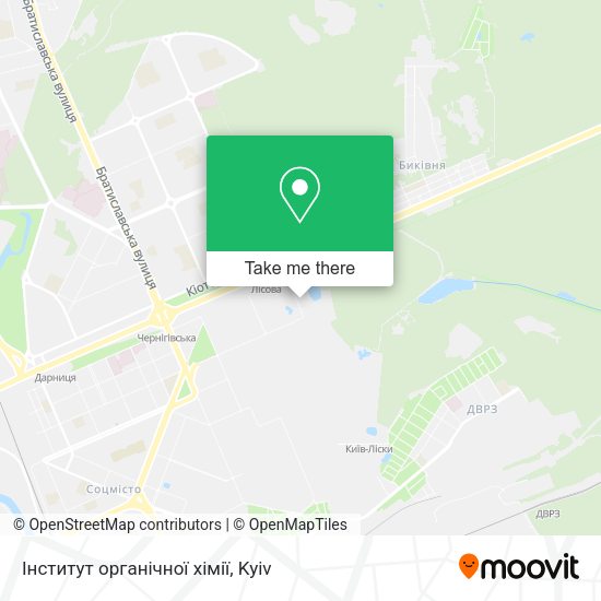 Інститут органічної хімії map