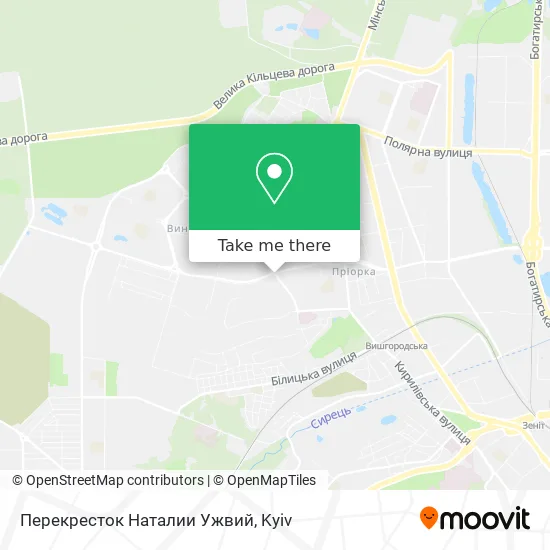 Перекресток Наталии Ужвий map