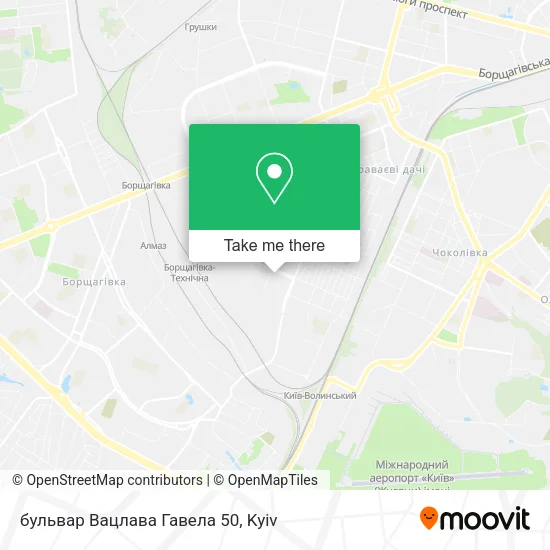 Карта бульвар Вацлава Гавела 50