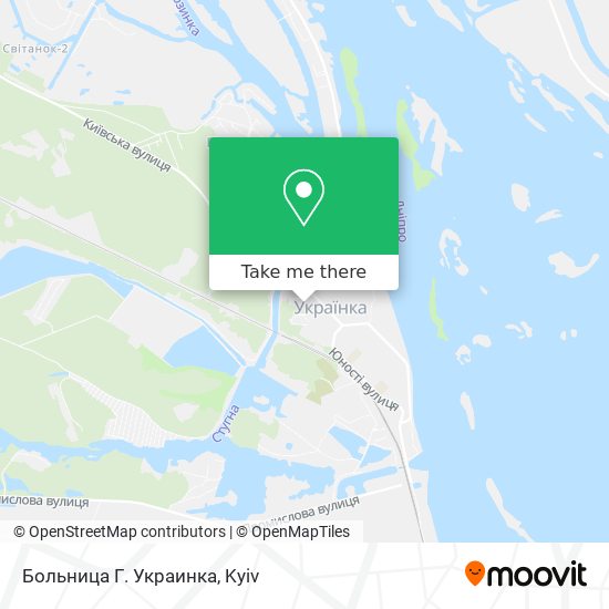 Больница Г. Украинка map