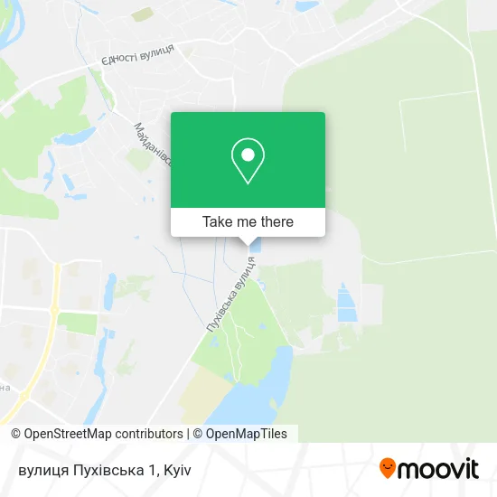 Карта вулиця Пухівська 1