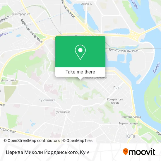 Карта Церква Миколи Йорданського