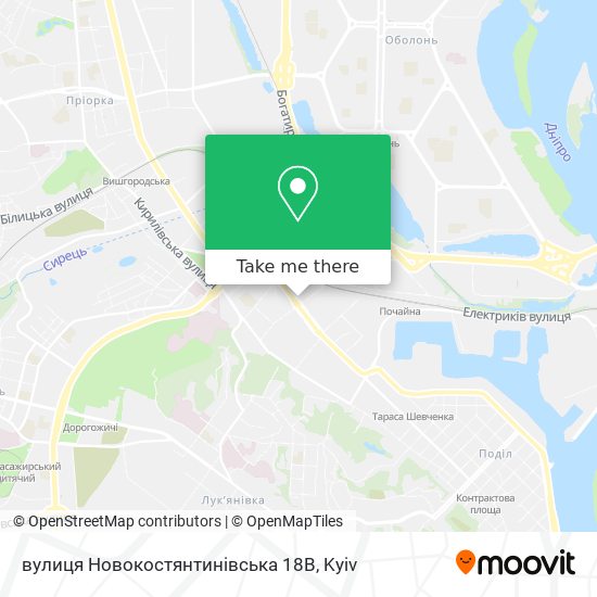вулиця Новокостянтинівська 18В map