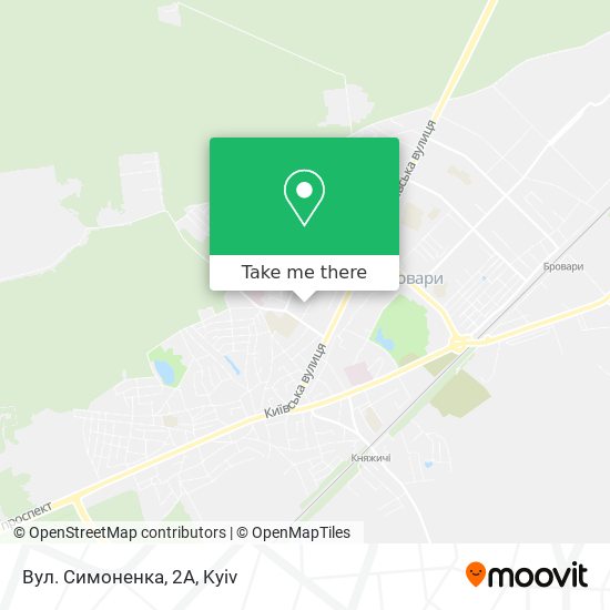 Вул. Симоненка, 2А map