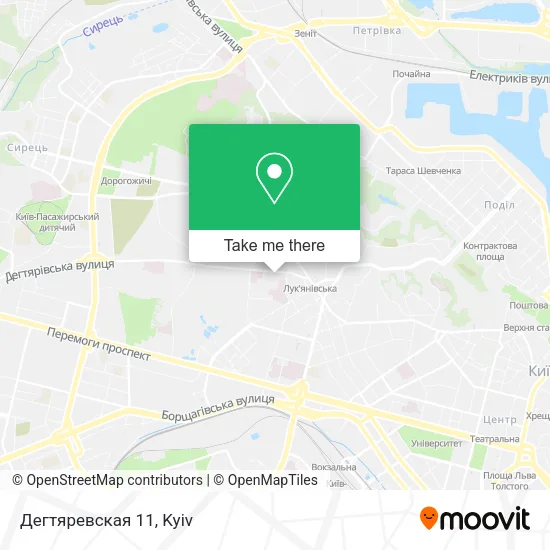 Карта Дегтяревская 11
