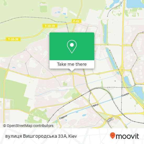 вулиця Вишгородська 33А map