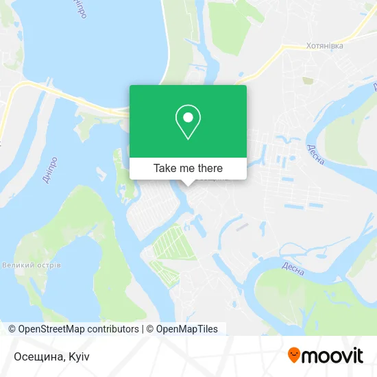 Осещина map
