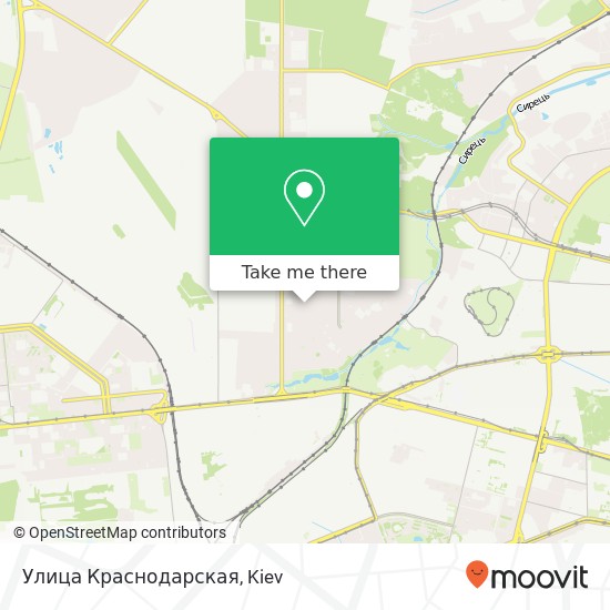 Карта Улица Краснодарская