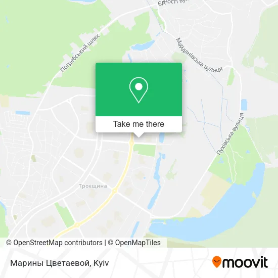 Карта Марины Цветаевой