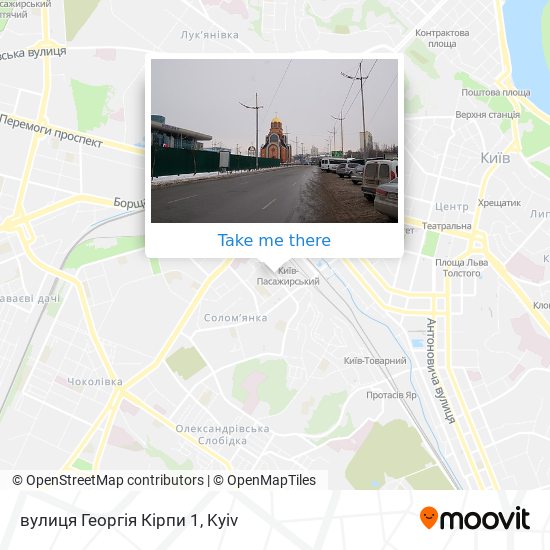 Карта вулиця Георгія Кірпи 1