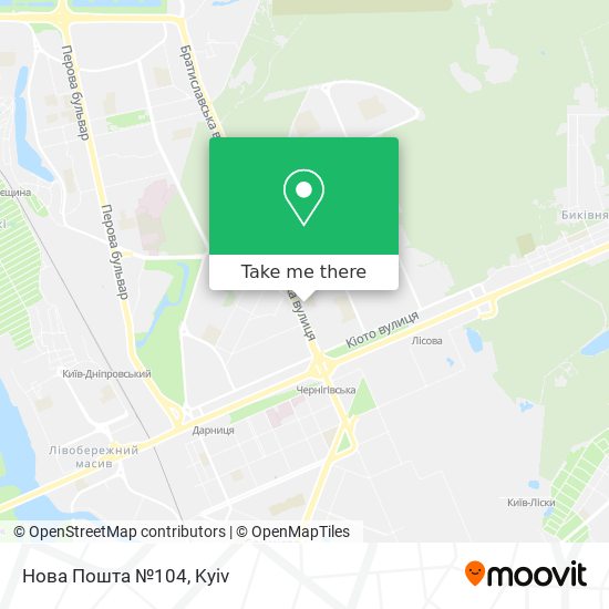 Нова Пошта №104 map