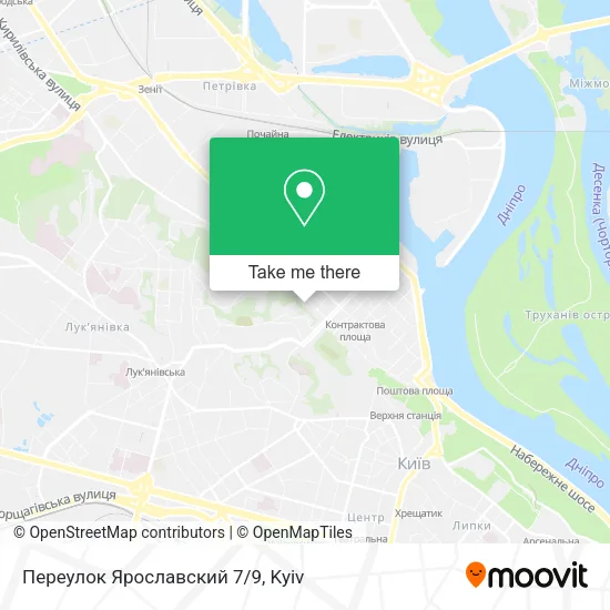 Карта Переулок Ярославский 7/9