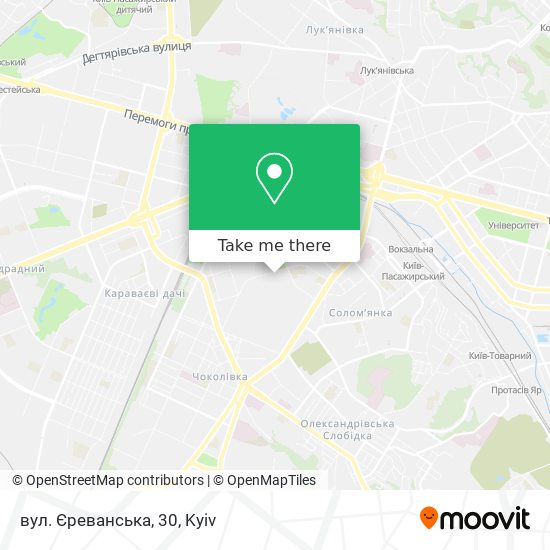 вул. Єреванська, 30 map