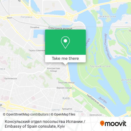 Консульский отдел посольства Испании / Embassy of Spain consulate map